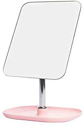 Triock Square Dish Beauty Mirror Folding Portable Tabletop Vanity countertop Mirror