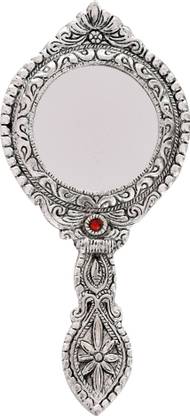 NIRMAL HANDI CRAFT Metal Handheld Mirror