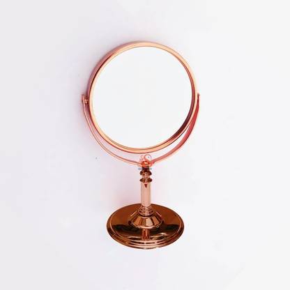 SHREESHREE Tabletop Double Side Shaving Makeup Vanity Mirror 360 Degree 5X Magnification