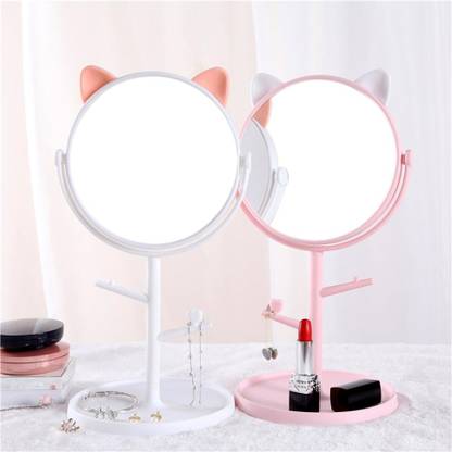 Thetrendyyhouse Cute Kawaii Portable Makeup Mirror Foldable Vanity Mirror