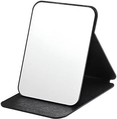 KEVANKI Compact Portable Folding Free Standing Travel Vanity Mirror,
