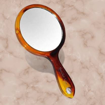 Scarlet Line Professional Series Small Double Sided Hand Mirror For Men & Women (Size 8.5 x 8 x 1 cm)
