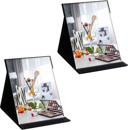 olwick Folding Travel Mirror, Portable Adjustable Rectangular Ultrathin Mackup Mirror