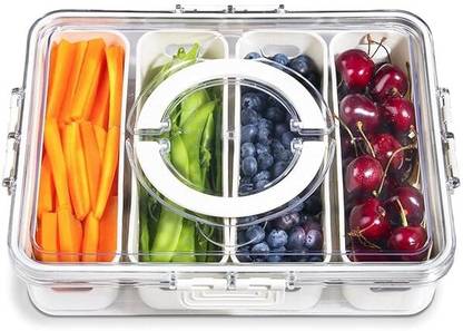 VELUZA 4 compartment fridge storage 4 compartment fridge storage 2 L Compact Refrigerator