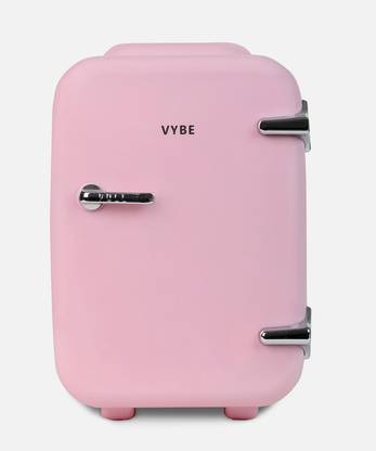 VYBE AW23_VYBE1004 Vybe Mini Beauty Fridge: AC/DC Portable Thermoelectric Cooler & Warmer 4 L Compact Refrigerator