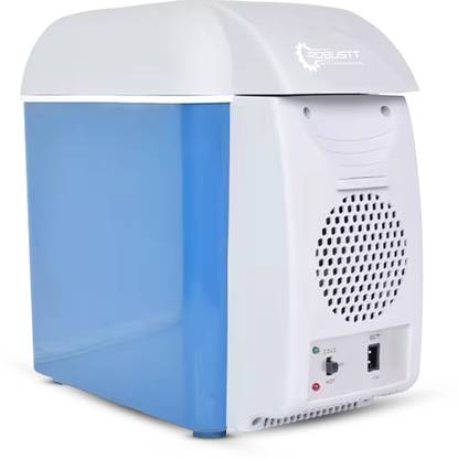 Robustt Compact and Portable Food Grade Low Noise Thickened Inner| Pack of 1 7.5 L Mini Car Fridge 12V | Dual Mode Temperature Control 7.5 L Compact Refrigerator