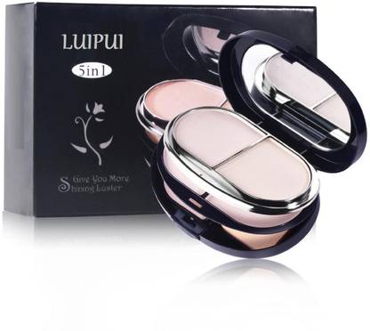 Luipui Compact Powder 5 in 1 Powder / Long lasting, Waterproof Compact