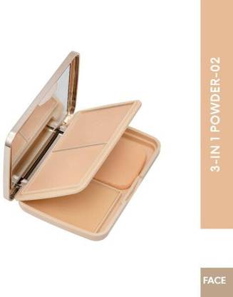 Glam21 3-in-1 Powder Cake Oil Control Longlasting Soft Matte & Oil Free Formula Compact