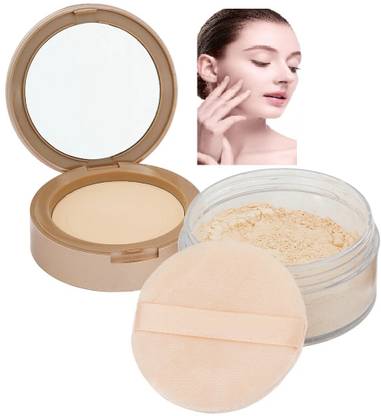 Yuency Best Compact 2 in 1 Pressed Powder + Loose Powder Compact