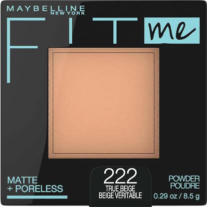 MAYBELLINE NEW YORK Fit Me Matte + Poreless Powder - 222 True Beige (8.5g) Compact