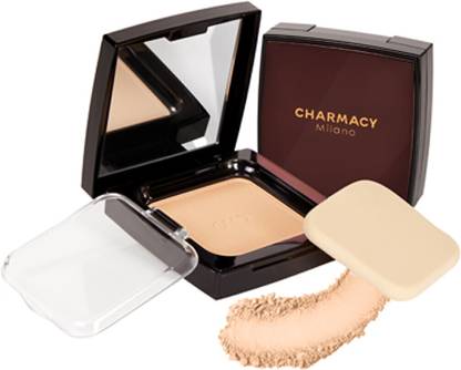 charmacy milano HD Cover |Matte Finish, Oil Control, Blurs Pores, Long-Lasting Compact