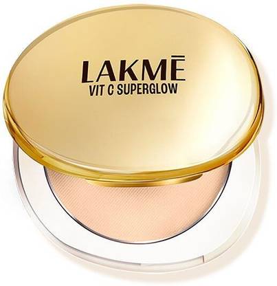 Lakmé Makeup+Skincare VitC Superglow Skin Perfecting Compact Ivory10 Compact