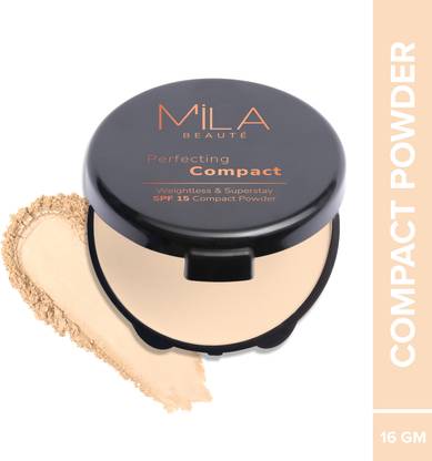 MILA BEAUTÉ Superstay Perfecting Compact Powder Lightweight Natural Matte Finish SPF15 Compact