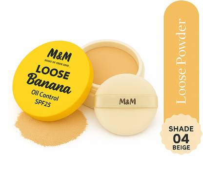 Elan beaute M&M Loose Banana Powder | Oil Control Loose Powder SPF 25+++ | Matte Finish Compact