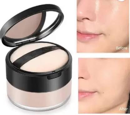 HUZURLU Waterproof Poreless Long Lasting Soft-Matte Face Powder Makeup  Compact