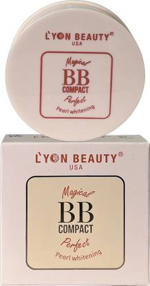Lyon Beauty usa Compact Face Powder White Ivory Compact