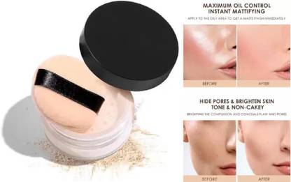 JANOST Super Finish for Oily Skin Control Loose Face Powder Compact