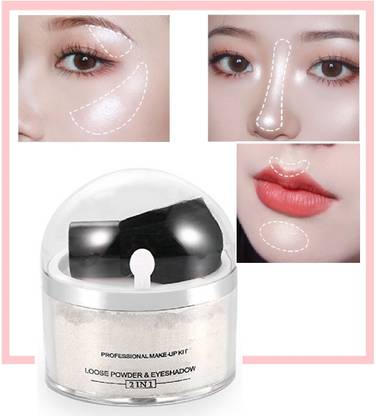 tanvi27 BEST ILLUMINATOR SHIMMERY SHINY GLOW FACE MAKEUP POWDERY SILVER HIGHLIGHTER Highlighter