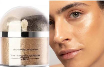 GABBU Golden Radiant Face Makeup Shimmer Powdery Golden Highlighter Compact