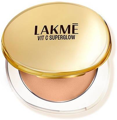 Lakmé Makeup+Skincare VitC Superglow Skin Perfecting Compact Cinnamon30 Compact