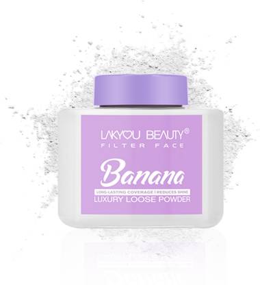 Lakyou Beauty Filter Face Banana Long-Lasting Coverage Reduce Shine Luxury Loose Powder Compact
