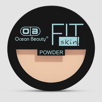 OCEAN BEAUTY Fit Skin 2-in-1 Matte & Shimmer Compact Oil control face powder Compact