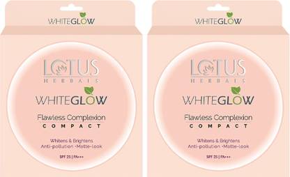 LOTUS HERBALS WhiteGlow Flawless Complexion Compact 10g ( Rich Ivory , C1 ) ( Pack of 2 ) Compact