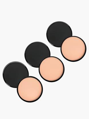 LUKIT A-01 (PACK OF 3) Beauty Matte Compact Face Powder Compact