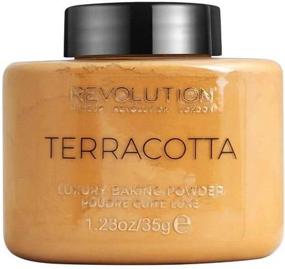 Makeup Revolution Terracotta Loose Baking Banana Powder Makeup Setting Powder Get Perfect Look Compact