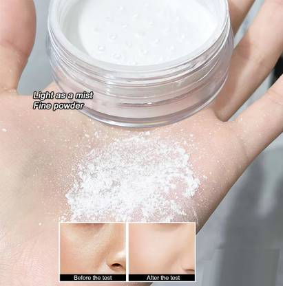 MYEONG Lightweight And Long Lasting Setting Loose Powder For Face Powder Compact