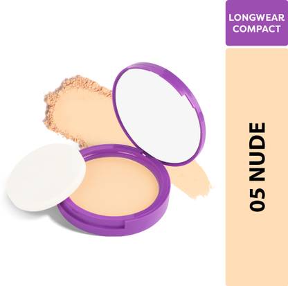 SUGAR POP Longwear Compact 05 Nude| UV Protection | Pore Minimizing | Medium Coverage Compact