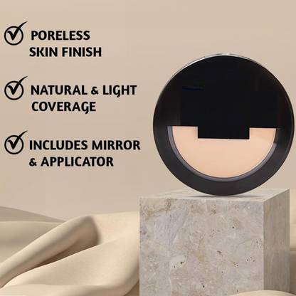 NADJA Matte Compact Powder Absorbs Oil From Skin Compact