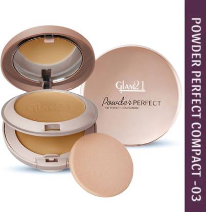 Glam21 Cosmetics Perfect Complexion Compact Powder for Oil Control& Longlasting Soft Matte Finish Compact