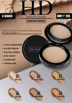 Miss Claire MC HD Smooth Finish Compact Powder 8gm Compact