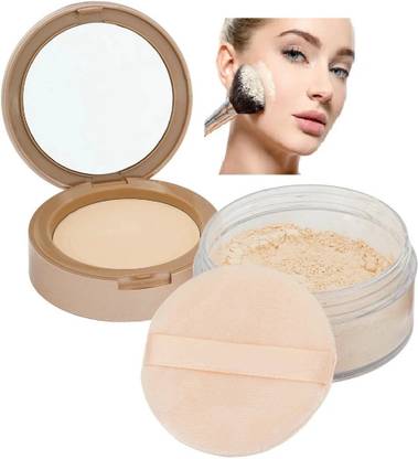 Yuency High-Definition Pressed Powder 2 in 1 Compact Powder + Loose Compact