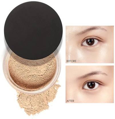 MYEONG Translucent Loose Setting Powder Lightweight Sets Foundation Makeup Compact