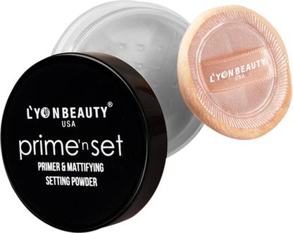L'YON BEAUTY PRIME'N'SET PRIMER & MATTIFYING SETTING POWDER Compact