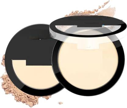 Herrlich Matte Finish Face Powder for Oily Skin Facial  Compact