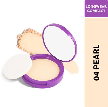 SUGAR POP Longwear Compact 04 Pearl| UV Protection | Pore Minimizing | Medium Coverage Compact