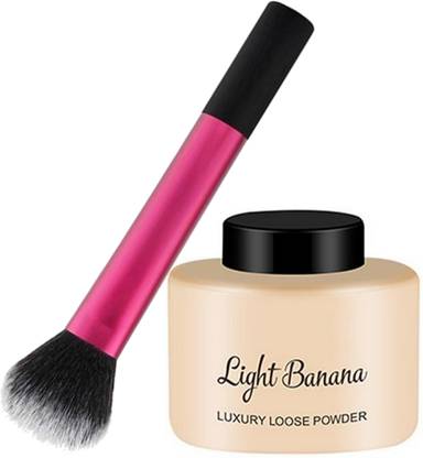 LOVE HUDA Waterproof Long LastingBanana Loose Face Compact
