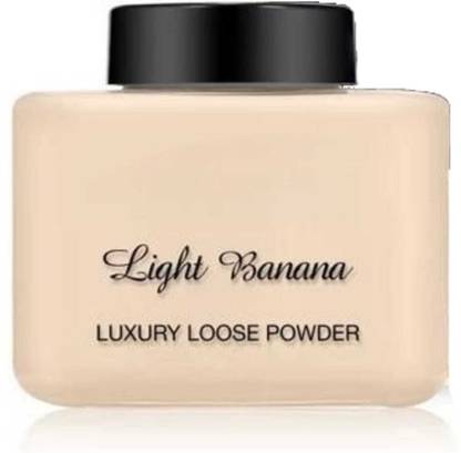 LOVE HUDA Waterproof Oil Controlling Long Lasting Banana Loose Face Powder For Makeup Compact