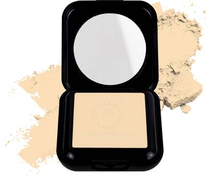 COLORS QUEEN Fit for U Compact Powder, Oil Control UV Protection Pore Minimizing Matte Finish Compact