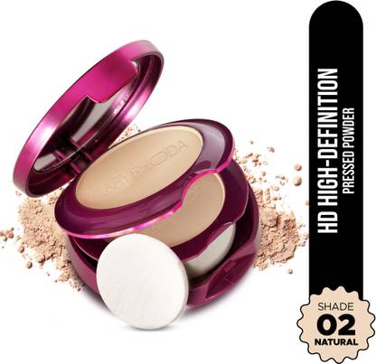Hilary Rhoda High-Definition Pressed Powder | 2 in 1 Compact Powder | Shimmery & Matte Finish Compact