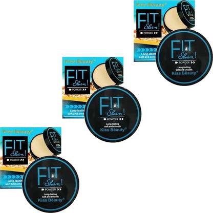 COSMORA FIT SKIN COMPACT POWDER FOR WHITENING & SHIMMER SHINE SKIN PACK OF - 3 Compact