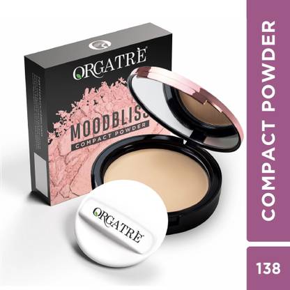 Orgatre MoodBliss Compact Powder - Matte Finish, Oil Control, Long-Lasting- Women Makeup Compact