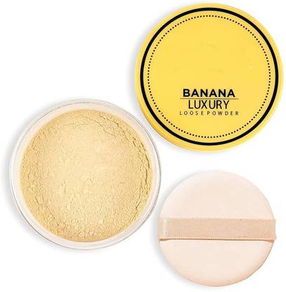 sivika S Banana Luxury Loose Powder|Oil Control | Make Up Setting Loose Powder Compact