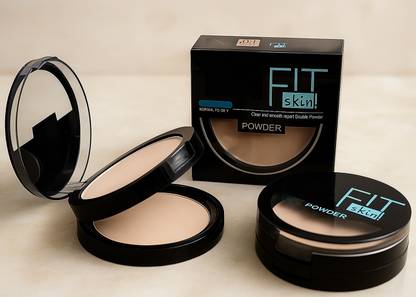 SEUNG 2-in-1 Matte & Shimmer Compact Face Powder Setting Makeup Compact