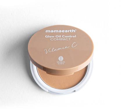 Mamaearth Glow Oil Control Compact SPF 30 with Vitamin C & Turmeric for 2X Instant Glow Compact