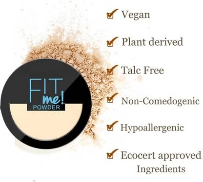 SILDUST 2 In 1 Matte Compact Powder or All Skin Types Compact