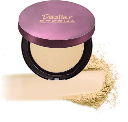 Dazller Eterna Glow Powder, Oil Control, SPF PA++, Zero Caking (Honey SC34,) Compact